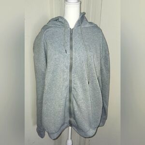 Zip front hoodie!  Grey Size XXL plus NWOT! (B2)